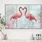Designart - Flamingo Power - Cottage Premium Canvas Wall Art